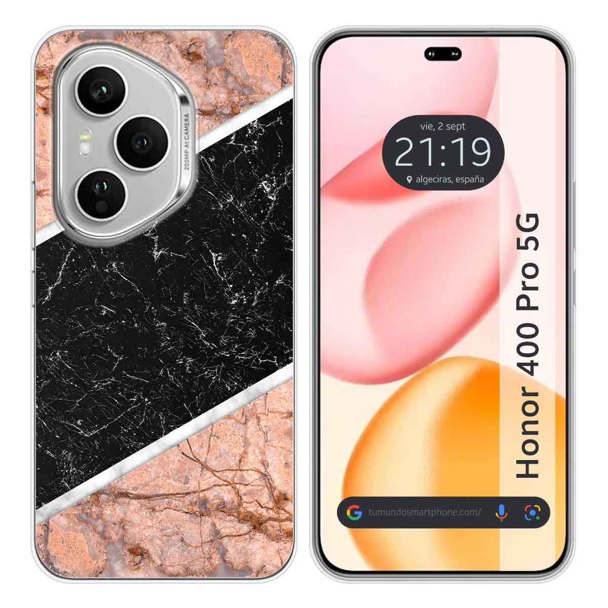 Funda Silicona para Huawei Honor 400 Pro 5G diseño Mármol 07 Dibujos