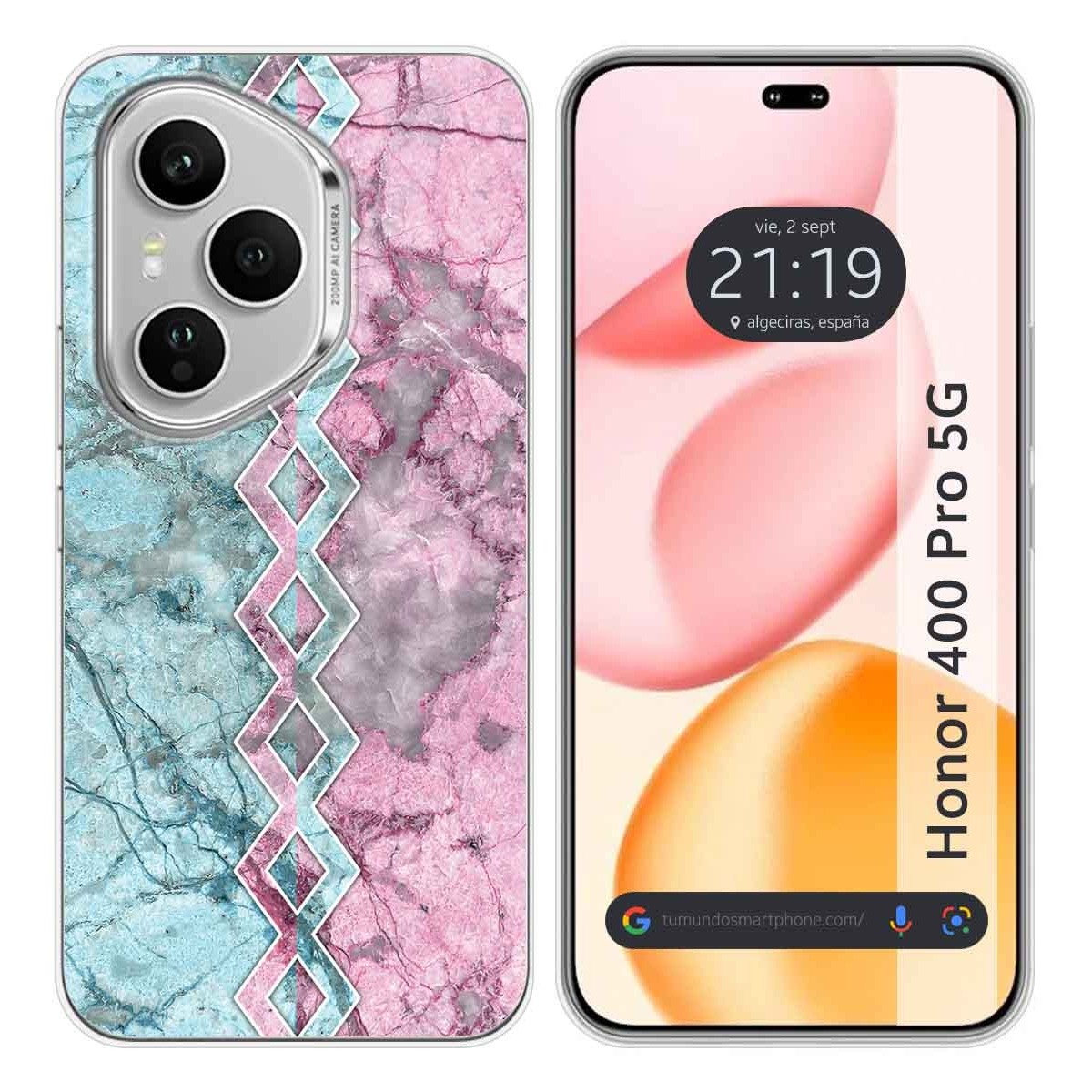 Funda Silicona para Huawei Honor 400 Pro 5G diseño Mármol 08 Dibujos
