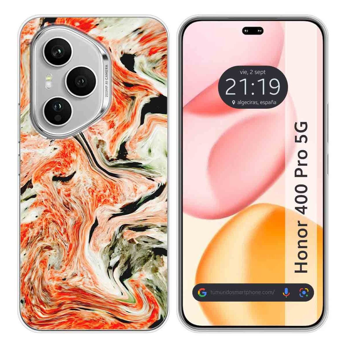 Funda Silicona para Huawei Honor 400 Pro 5G diseño Mármol 12 Dibujos