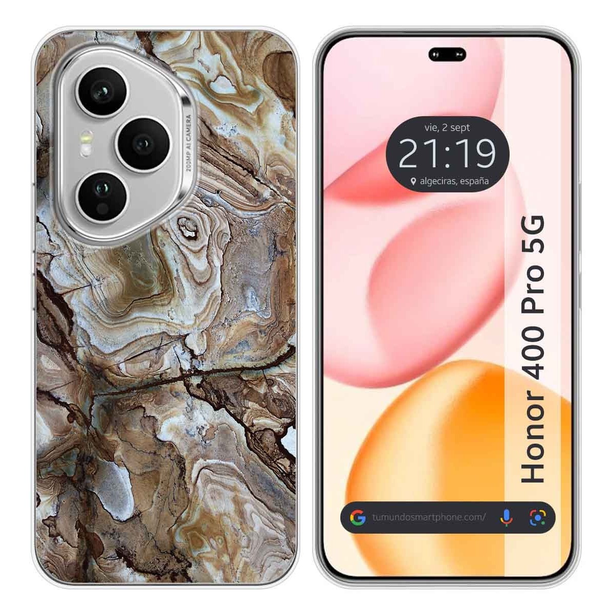 Funda Silicona para Huawei Honor 400 Pro 5G diseño Mármol 14 Dibujos