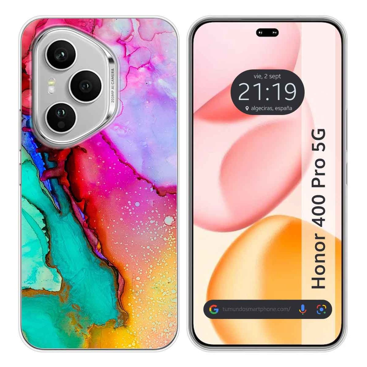 Funda Silicona para Huawei Honor 400 Pro 5G diseño Mármol 15 Dibujos