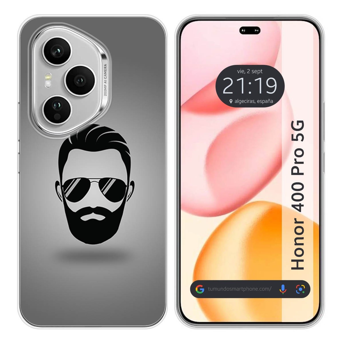 Funda Silicona para Huawei Honor 400 Pro 5G diseño Barba Dibujos