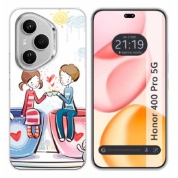 Funda Silicona para Huawei Honor 400 Pro 5G diseño Café Dibujos