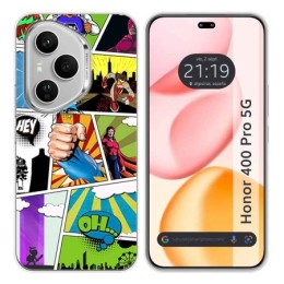 Funda Silicona para Huawei Honor 400 Pro 5G diseño Comic Dibujos