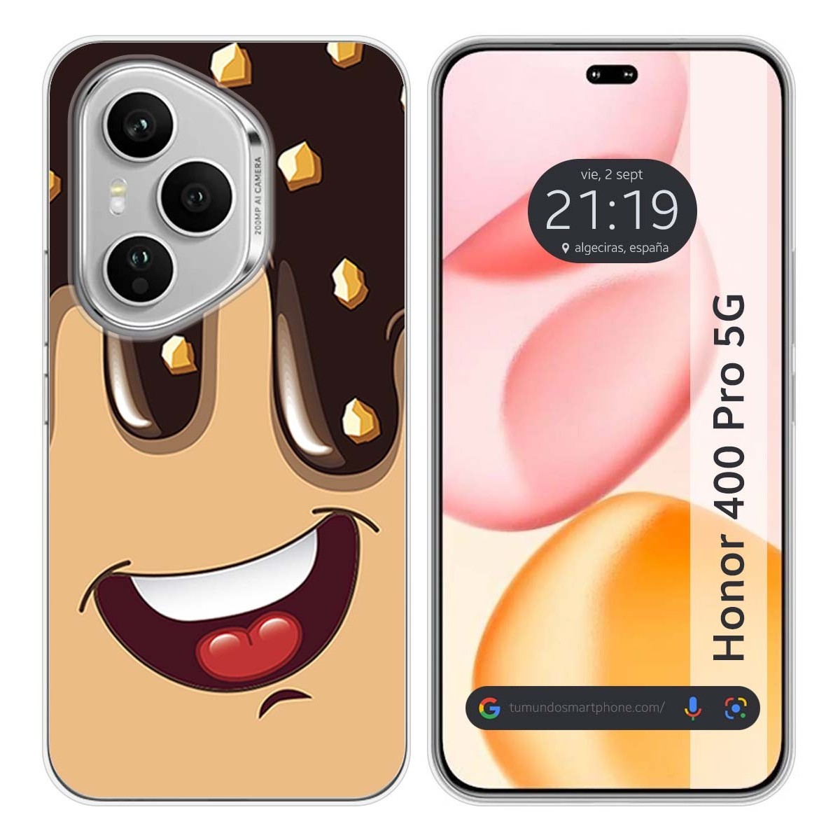 Funda Silicona para Huawei Honor 400 Pro 5G diseño Helado Chocolate Dibujos