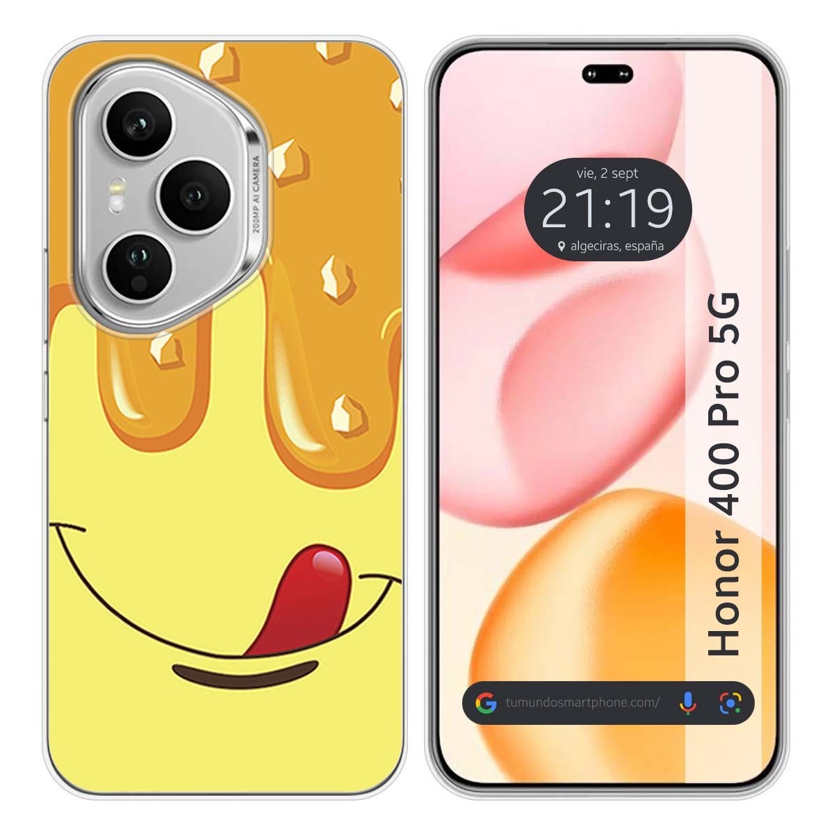 Funda Silicona para Huawei Honor 400 Pro 5G diseño Helado Vainilla Dibujos