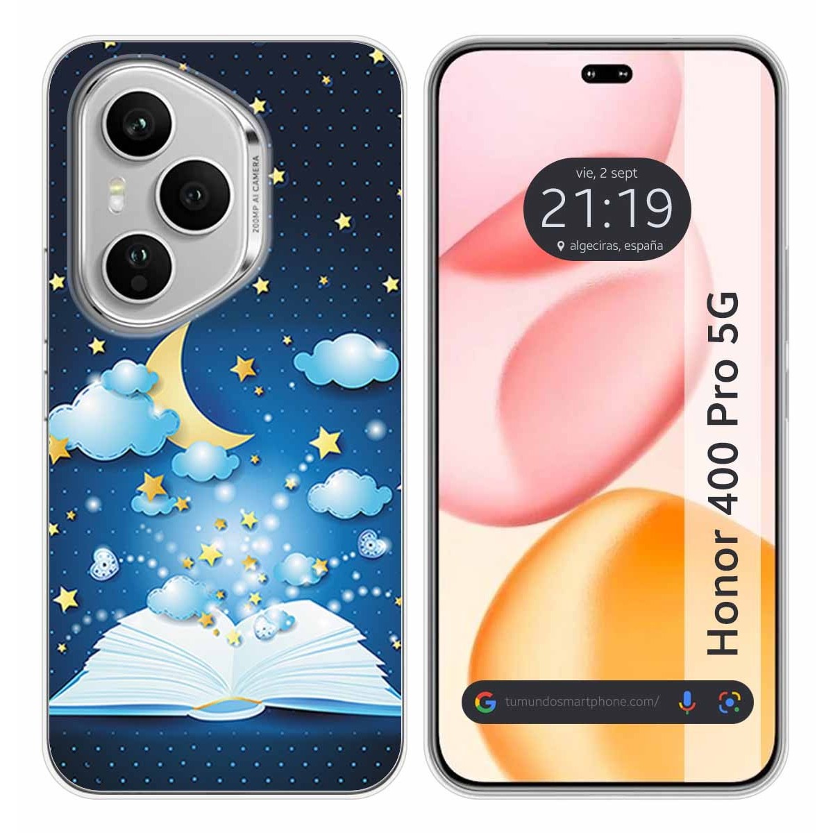 Funda Silicona para Huawei Honor 400 Pro 5G diseño Libro Cuentos Dibujos