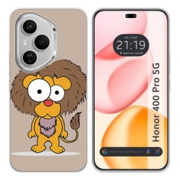 Funda Silicona para Huawei Honor 400 Pro 5G diseño Leon Dibujos