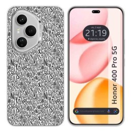 Funda Silicona para Huawei Honor 400 Pro 5G diseño Letras Dibujos