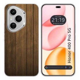 Funda Silicona para Huawei Honor 400 Pro 5G diseño Madera Dibujos