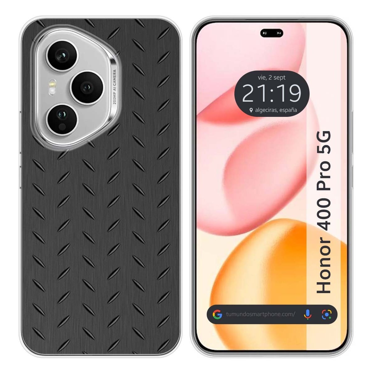 Funda Silicona para Huawei Honor 400 Pro 5G diseño Metal Dibujos
