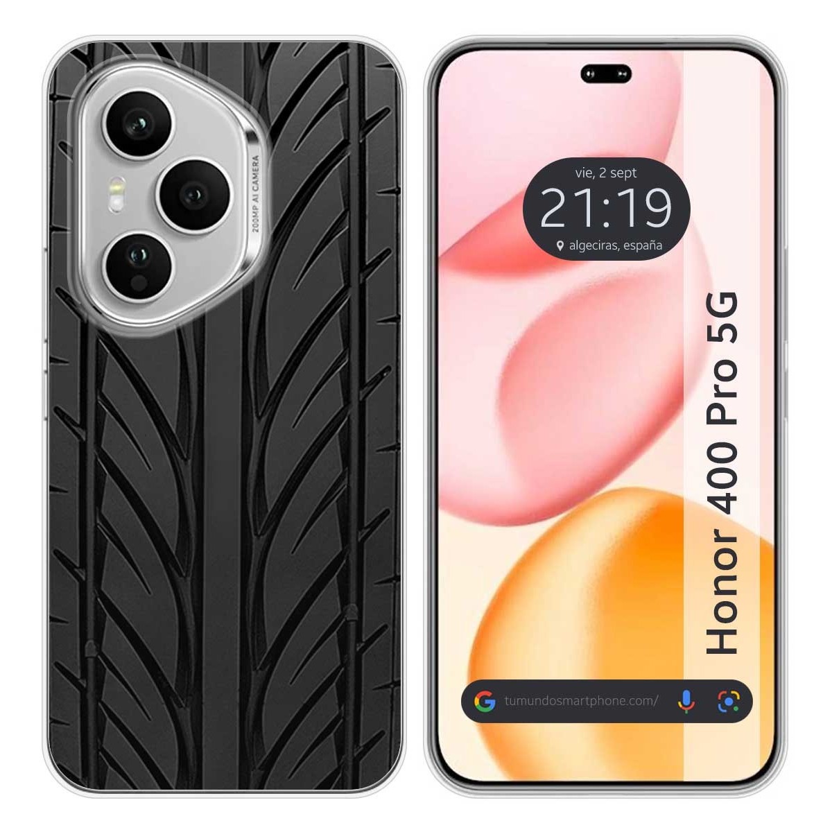 Funda Silicona para Huawei Honor 400 Pro 5G diseño Neumatico Dibujos