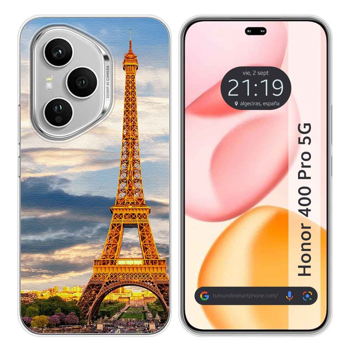 Funda Silicona para Huawei Honor 400 Pro 5G diseño Paris Dibujos