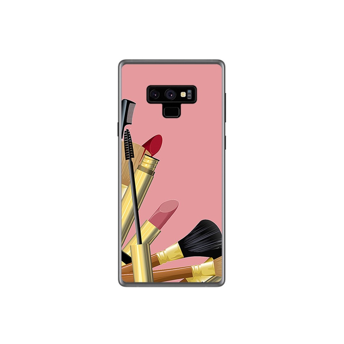 Funda Gel Tpu para Samsung Galaxy Note 9 Diseño Brochas Dibujos