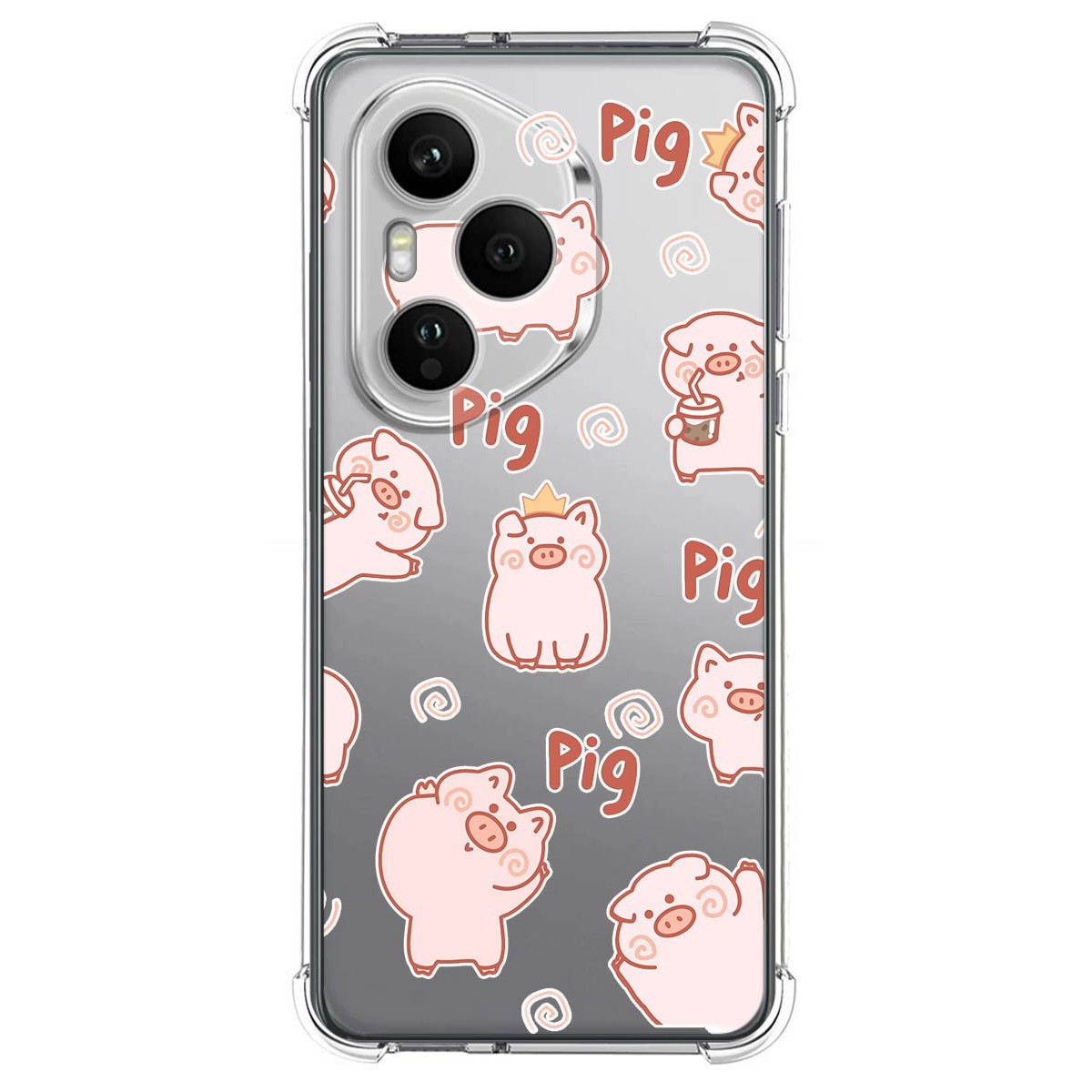 Funda Silicona Antigolpes para Huawei Honor 400 Pro 5G diseño Cerdos Dibujos