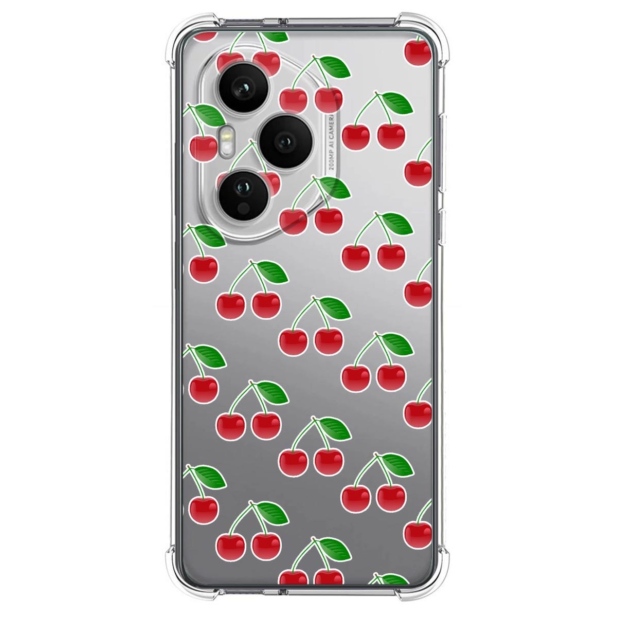 Funda Silicona Antigolpes para Huawei Honor 400 Pro 5G diseño Cerezas Dibujos