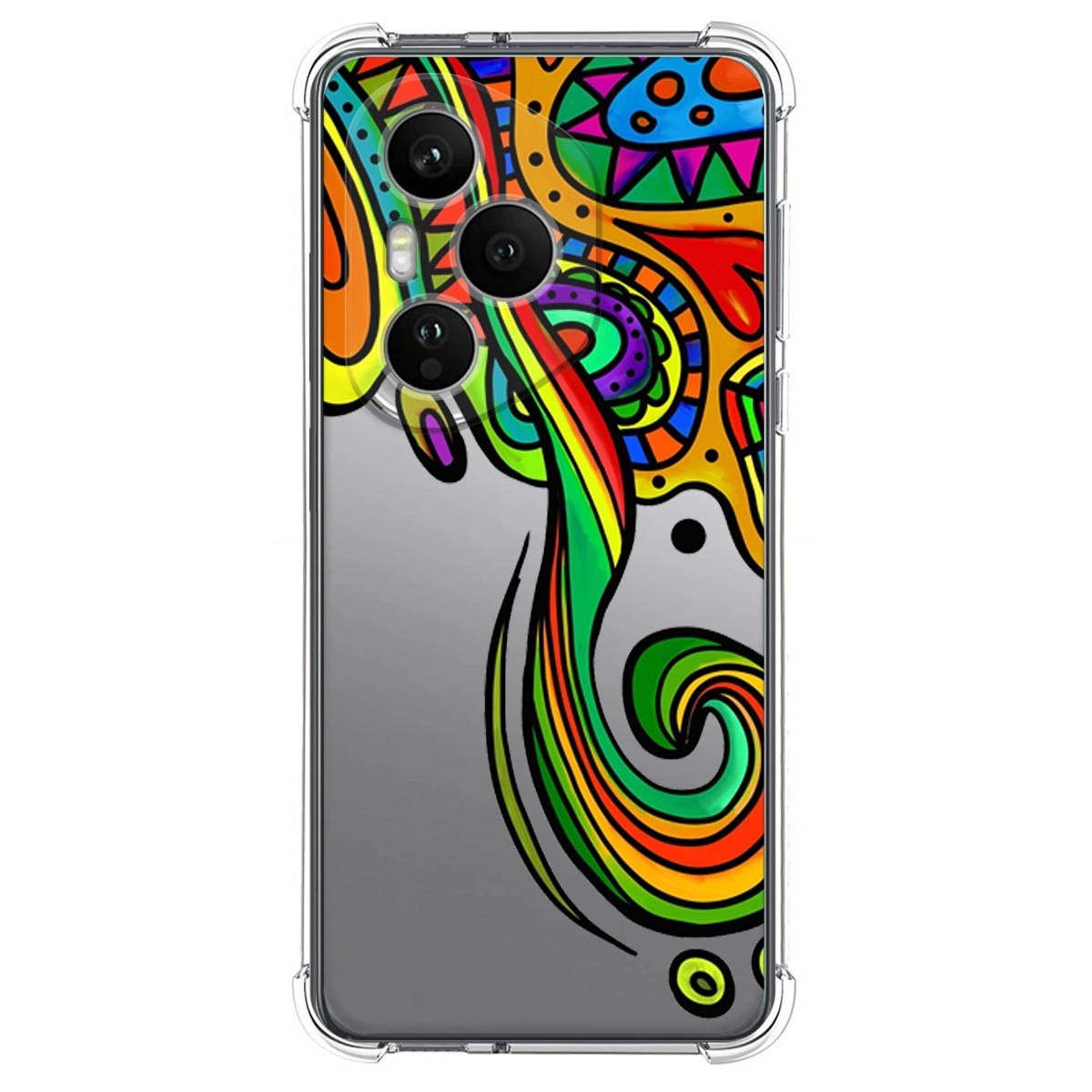 Funda Silicona Antigolpes para Huawei Honor 400 Pro 5G diseño Colores Dibujos