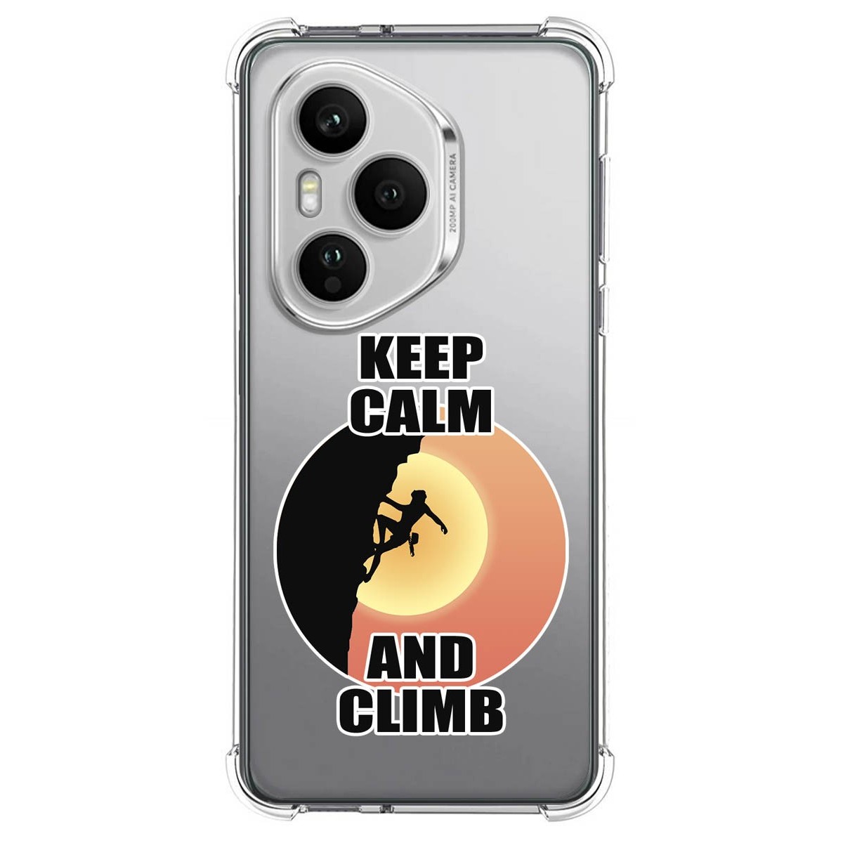 Funda Silicona Antigolpes para Huawei Honor 400 Pro 5G diseño Mujer Escalada Dibujos