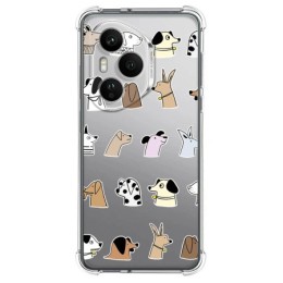 Funda Silicona Antigolpes para Huawei Honor 400 Pro 5G diseño Perros Dibujos