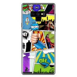 Funda Gel Tpu para Samsung Galaxy Note 9 Diseño Comic Dibujos