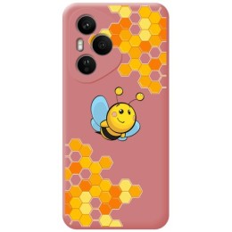 Funda Silicona Líquida Rosa para Huawei Honor 400 Pro 5G diseño Abeja Dibujos