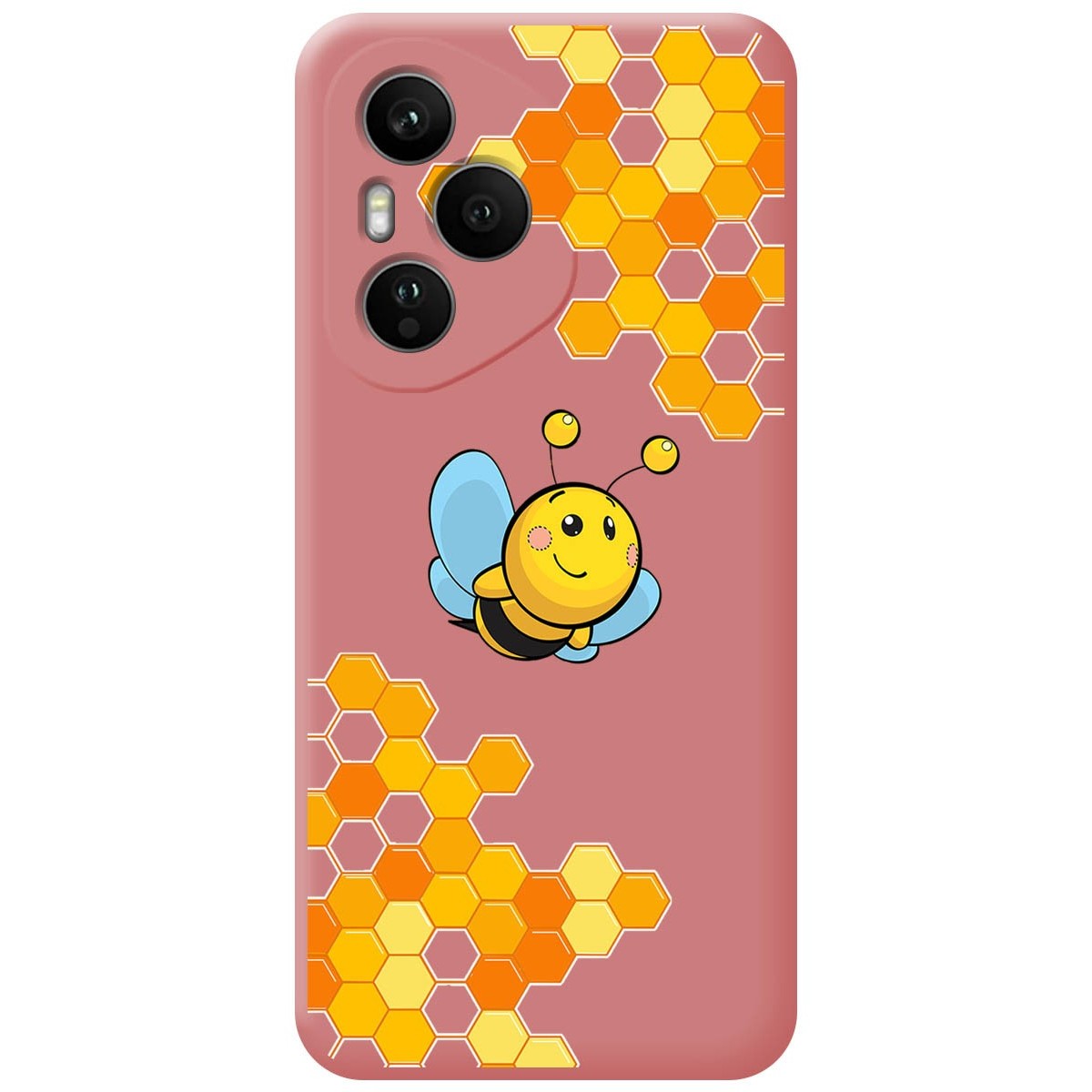 Funda Silicona Líquida Rosa para Huawei Honor 400 Pro 5G diseño Abeja Dibujos