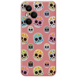 Funda Silicona Líquida Rosa para Huawei Honor 400 Pro 5G diseño Catrina Dibujos