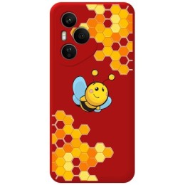 Funda Silicona Líquida Roja para Huawei Honor 400 Pro 5G diseño Abeja Dibujos