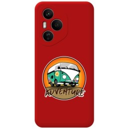 Funda Silicona Líquida Roja para Huawei Honor 400 Pro 5G diseño Adventure Dibujos