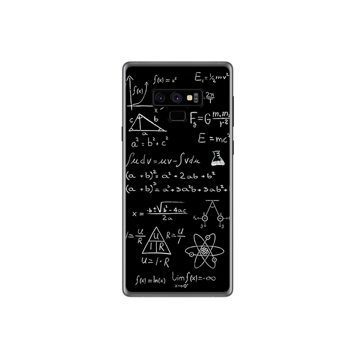 Funda Gel Tpu para Samsung Galaxy Note 9 Diseño Formulas Dibujos