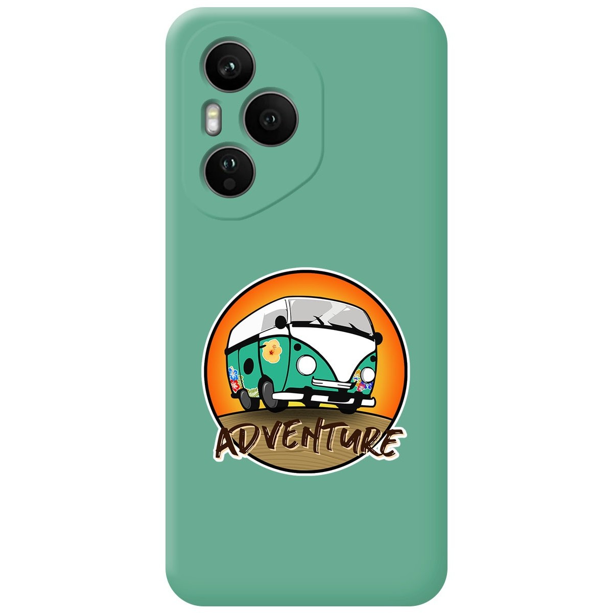 Funda Silicona Líquida Verde para Huawei Honor 400 Pro 5G diseño Adventure Dibujos