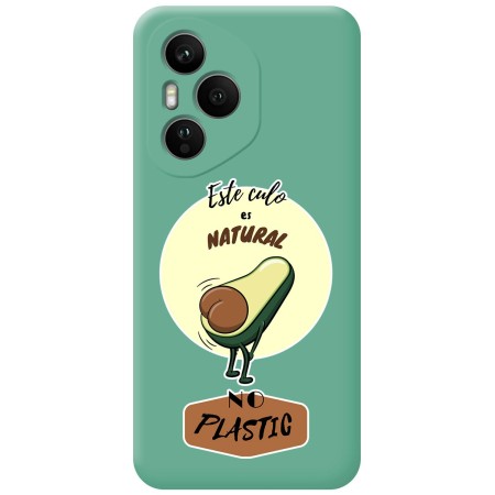 Funda Silicona Líquida Verde para Huawei Honor 400 Pro 5G diseño Culo Natural Dibujos