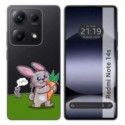 Funda Silicona Transparente para Xiaomi Redmi Note 14S diseño Conejo Dibujos