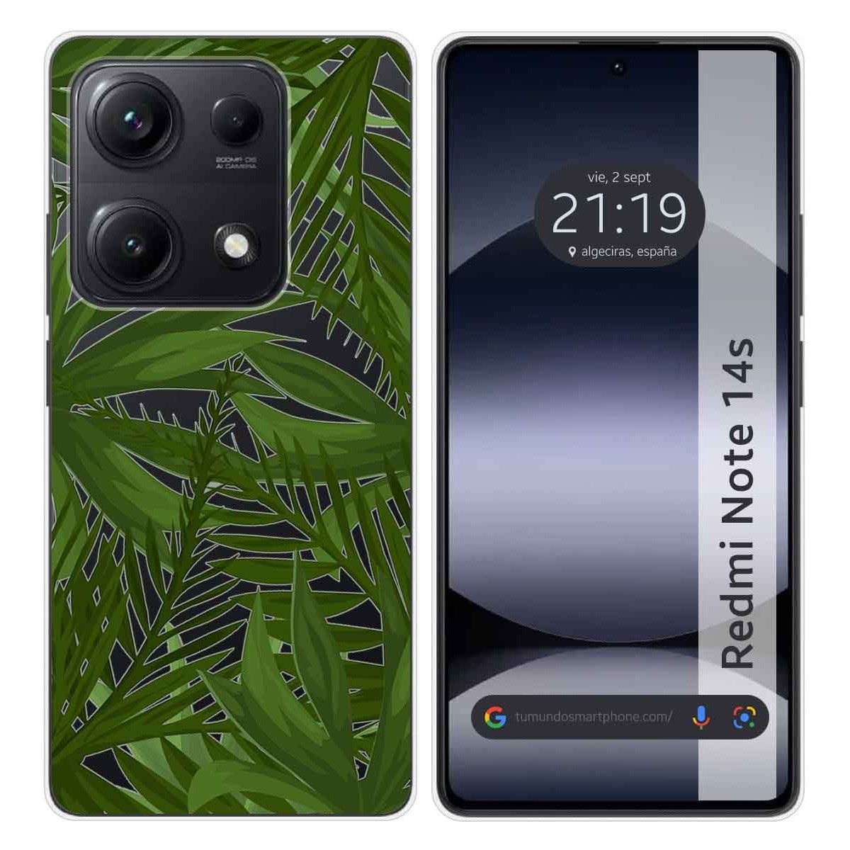 Funda Silicona Transparente para Xiaomi Redmi Note 14S diseño Jungla Dibujos