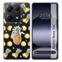 Funda Silicona Transparente para Xiaomi Redmi Note 14S diseño Piña Dibujos