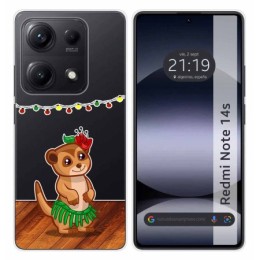 Funda Silicona Transparente para Xiaomi Redmi Note 14S diseño Suricata Dibujos