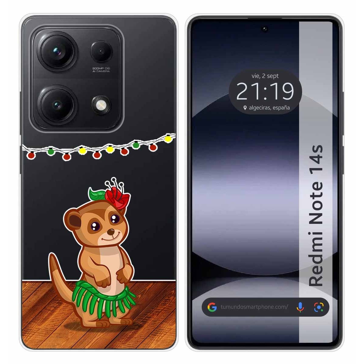 Funda Silicona Transparente para Xiaomi Redmi Note 14S diseño Suricata Dibujos