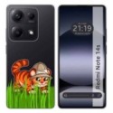 Funda Silicona Transparente para Xiaomi Redmi Note 14S diseño Tigre Dibujos