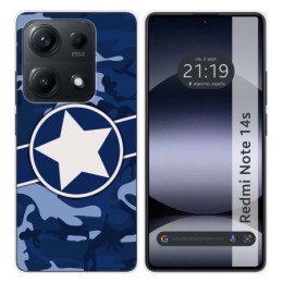 Funda Silicona para Xiaomi Redmi Note 14S diseño Camuflaje 03 Dibujos