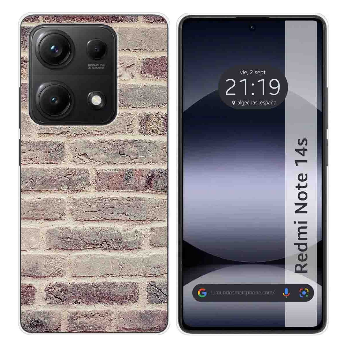 Funda Silicona para Xiaomi Redmi Note 14S diseño Ladrillo 01 Dibujos