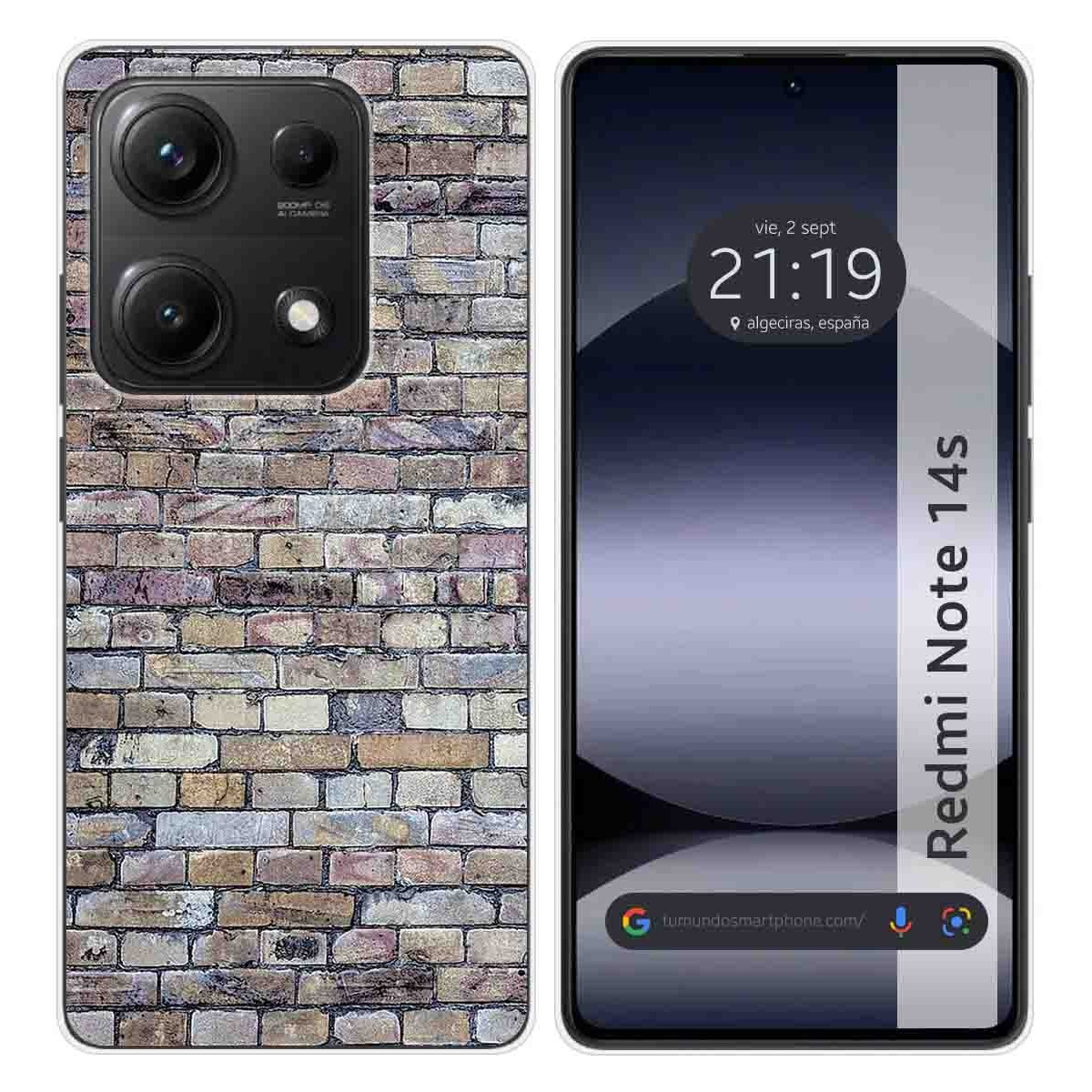 Funda Silicona para Xiaomi Redmi Note 14S diseño Ladrillo 02 Dibujos