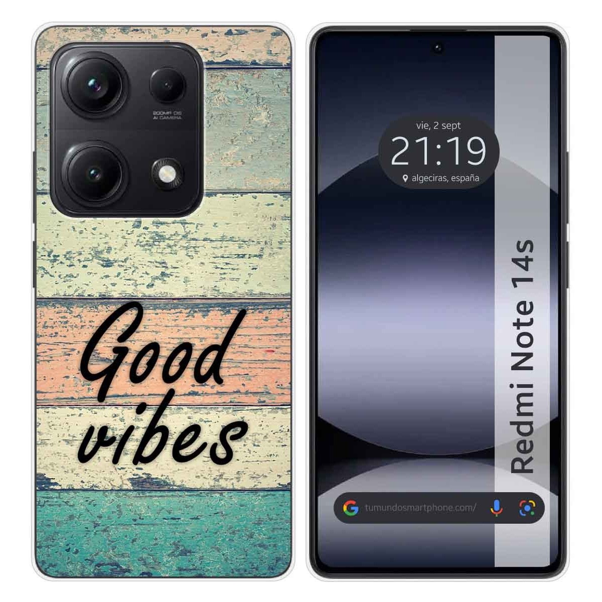 Funda Silicona para Xiaomi Redmi Note 14S diseño Madera 01 Dibujos