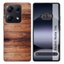 Funda Silicona para Xiaomi Redmi Note 14S diseño Madera 02 Dibujos
