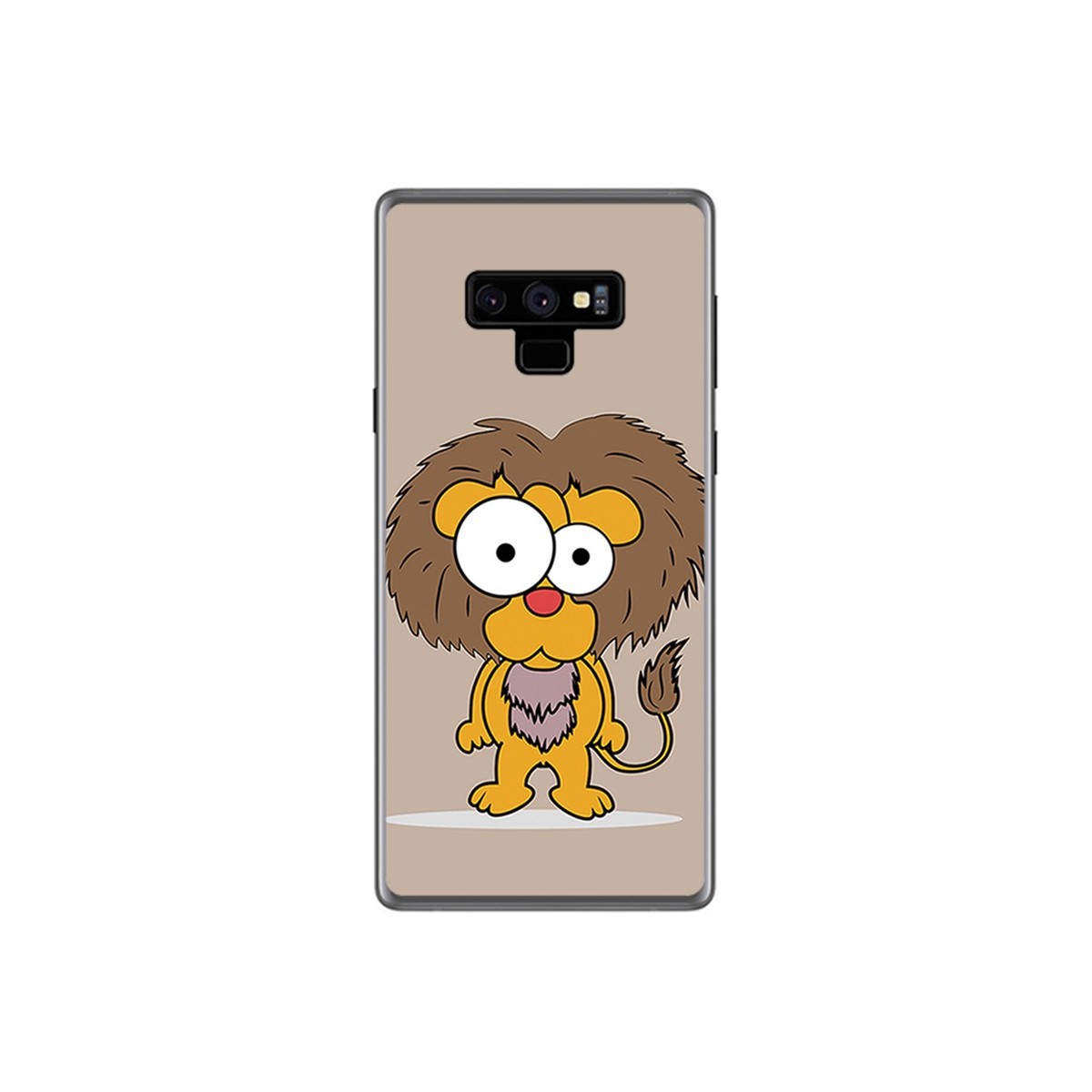 Funda Gel Tpu para Samsung Galaxy Note 9 Diseño Leon Dibujos