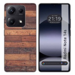 Funda Silicona para Xiaomi Redmi Note 14S diseño Madera 03 Dibujos