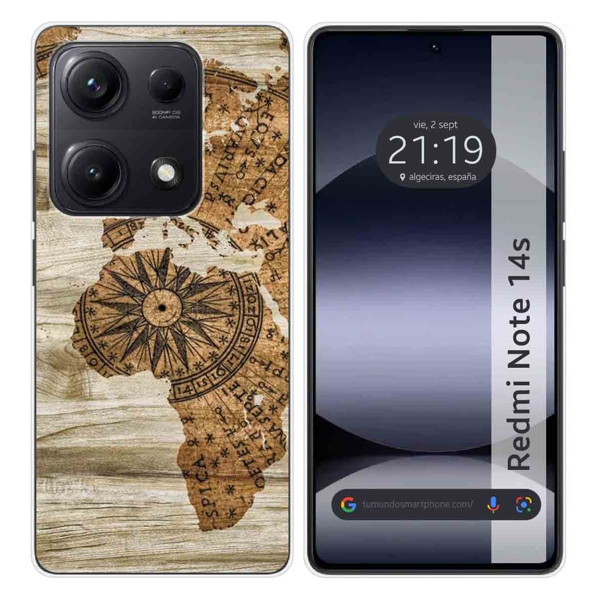 Funda Silicona para Xiaomi Redmi Note 14S diseño Madera 07 Dibujos