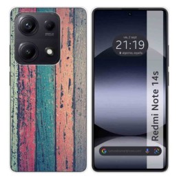 Funda Silicona para Xiaomi Redmi Note 14S diseño Madera 10 Dibujos