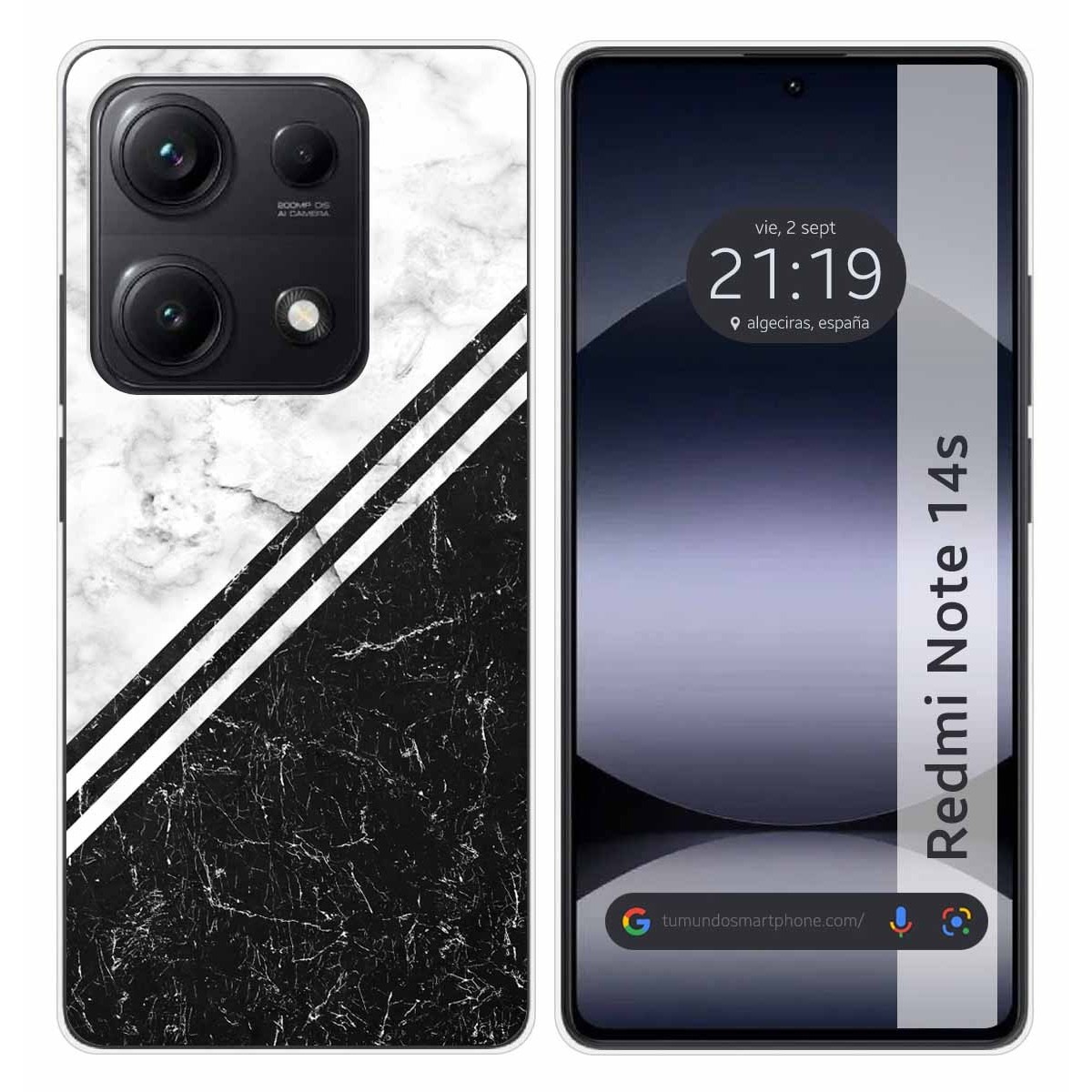 Funda Silicona para Xiaomi Redmi Note 14S diseño Mármol 01 Dibujos