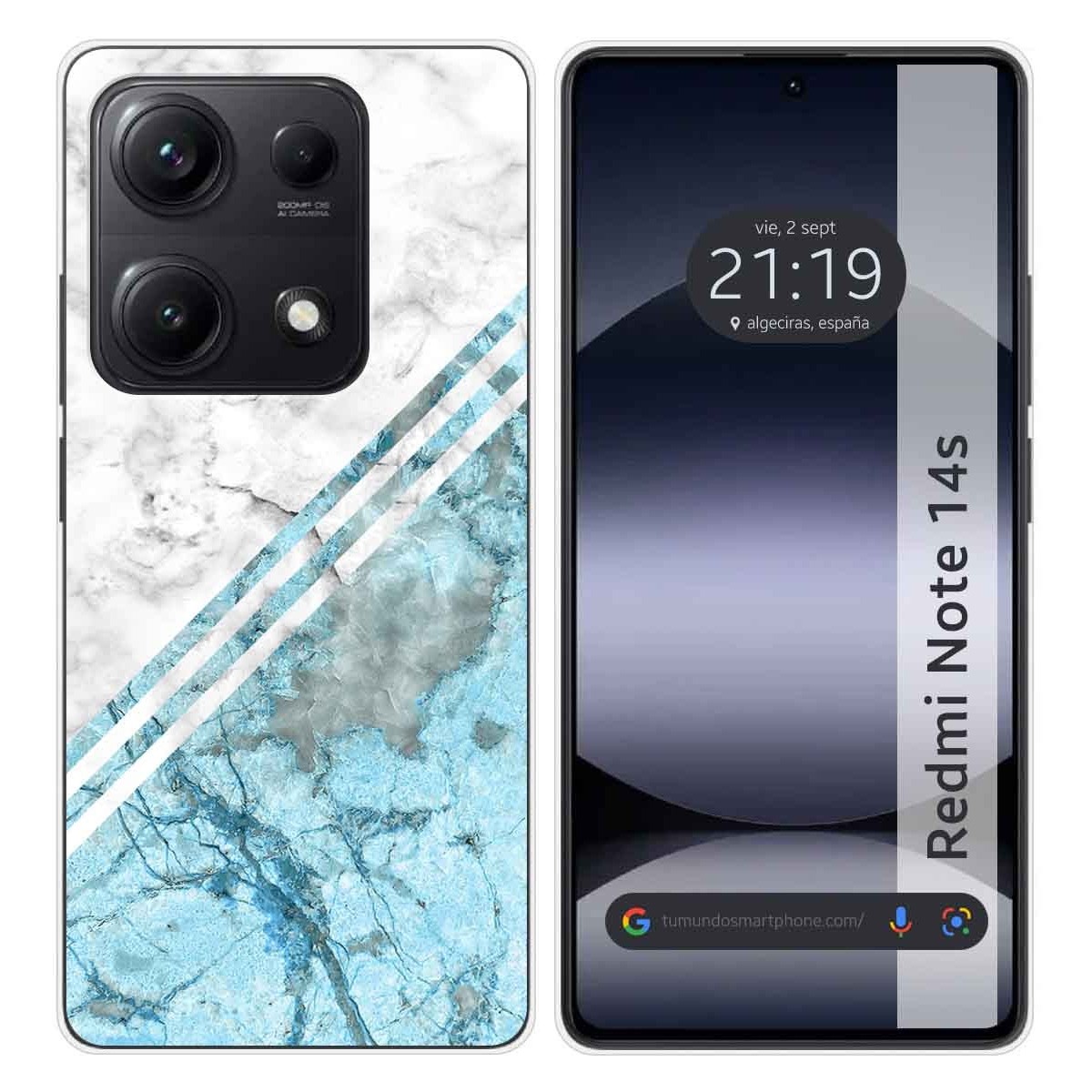 Funda Silicona para Xiaomi Redmi Note 14S diseño Mármol 02 Dibujos