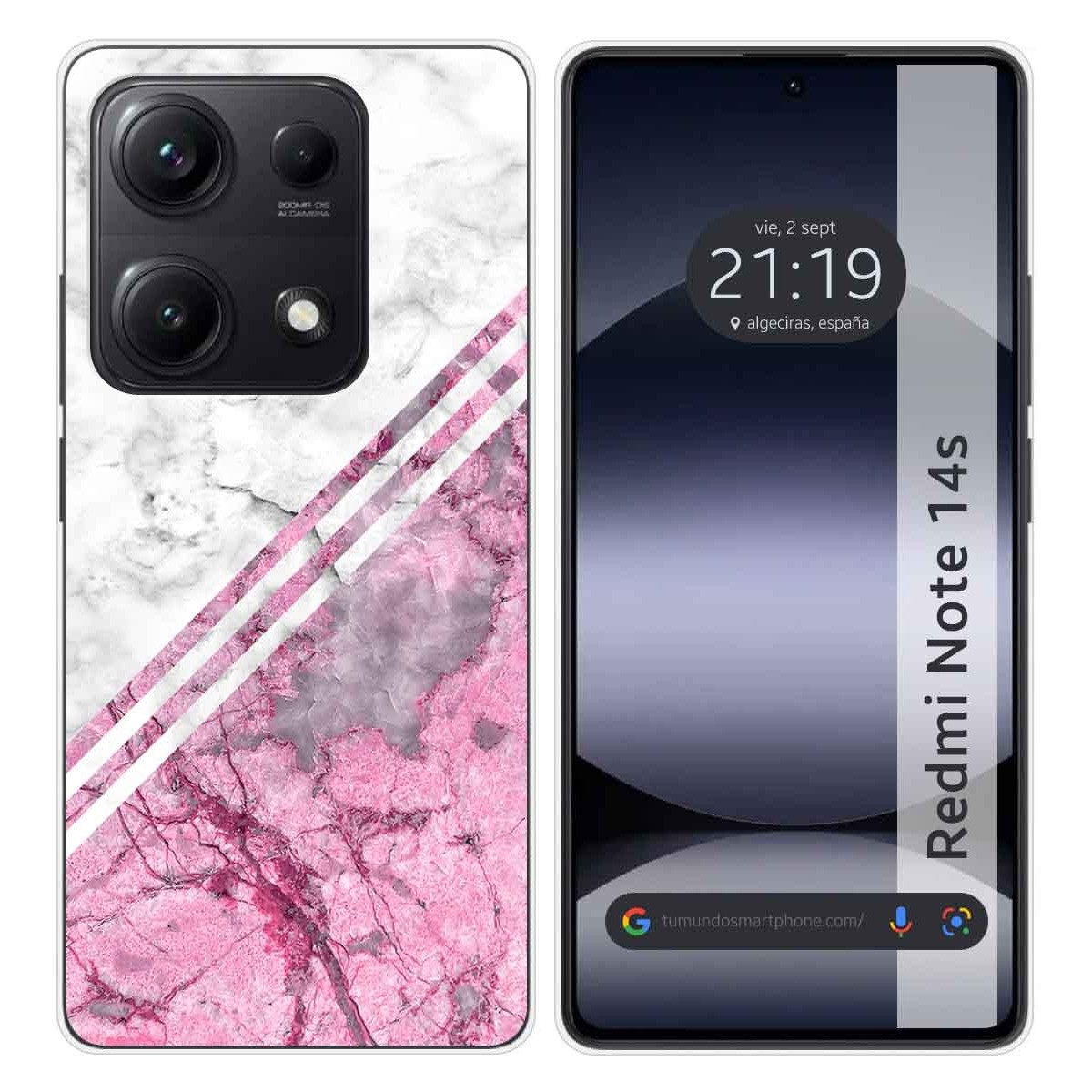 Funda Silicona para Xiaomi Redmi Note 14S diseño Mármol 03 Dibujos